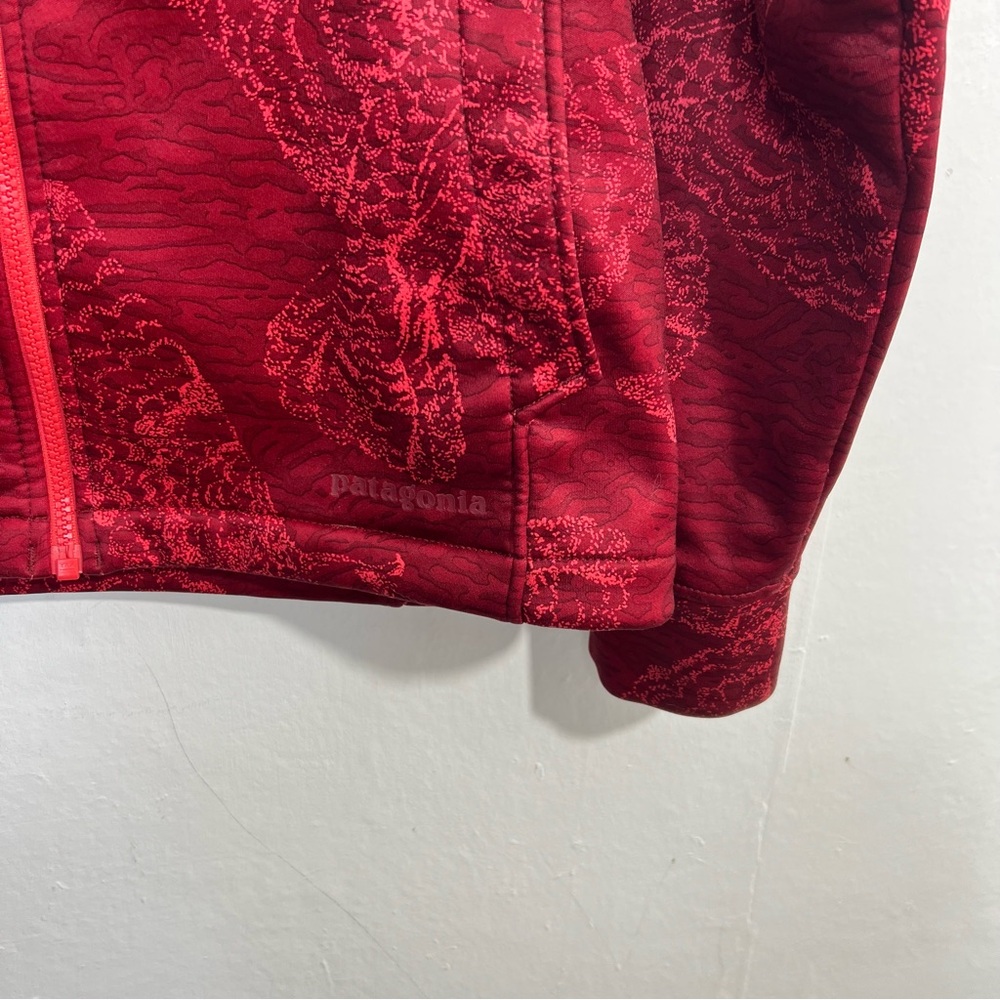 Patagonia Slopestyle Peregrine Wax Red Bird Swallows Hoodie Jacket Size Medium - Picture 4 of 11